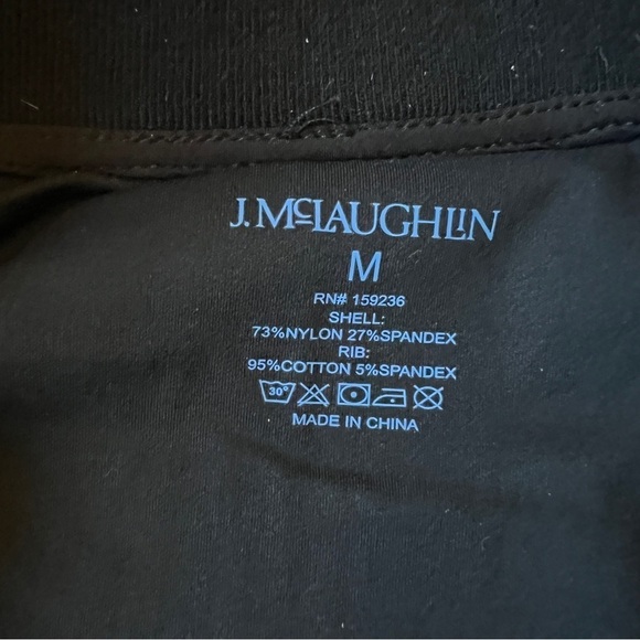 J MCLAUGHLIN ELETTRA FULL ZIP JACKET NYLON BLEND VARSITY STRIPES ATHLETIC M - Picture 12 of 12